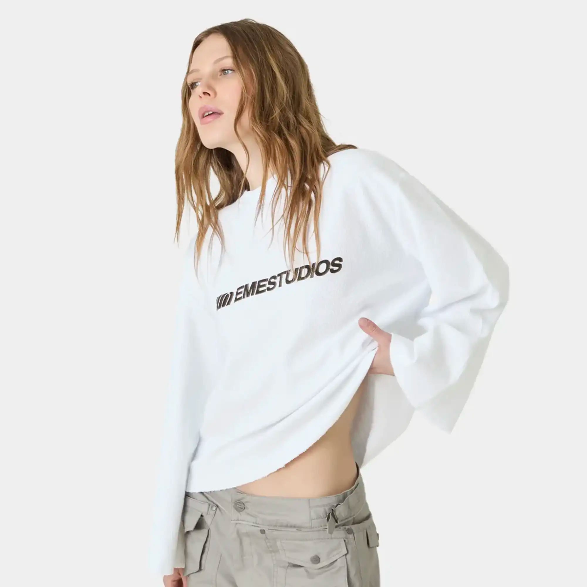 Metro White Long Sleeve T-shirts Eme Studios