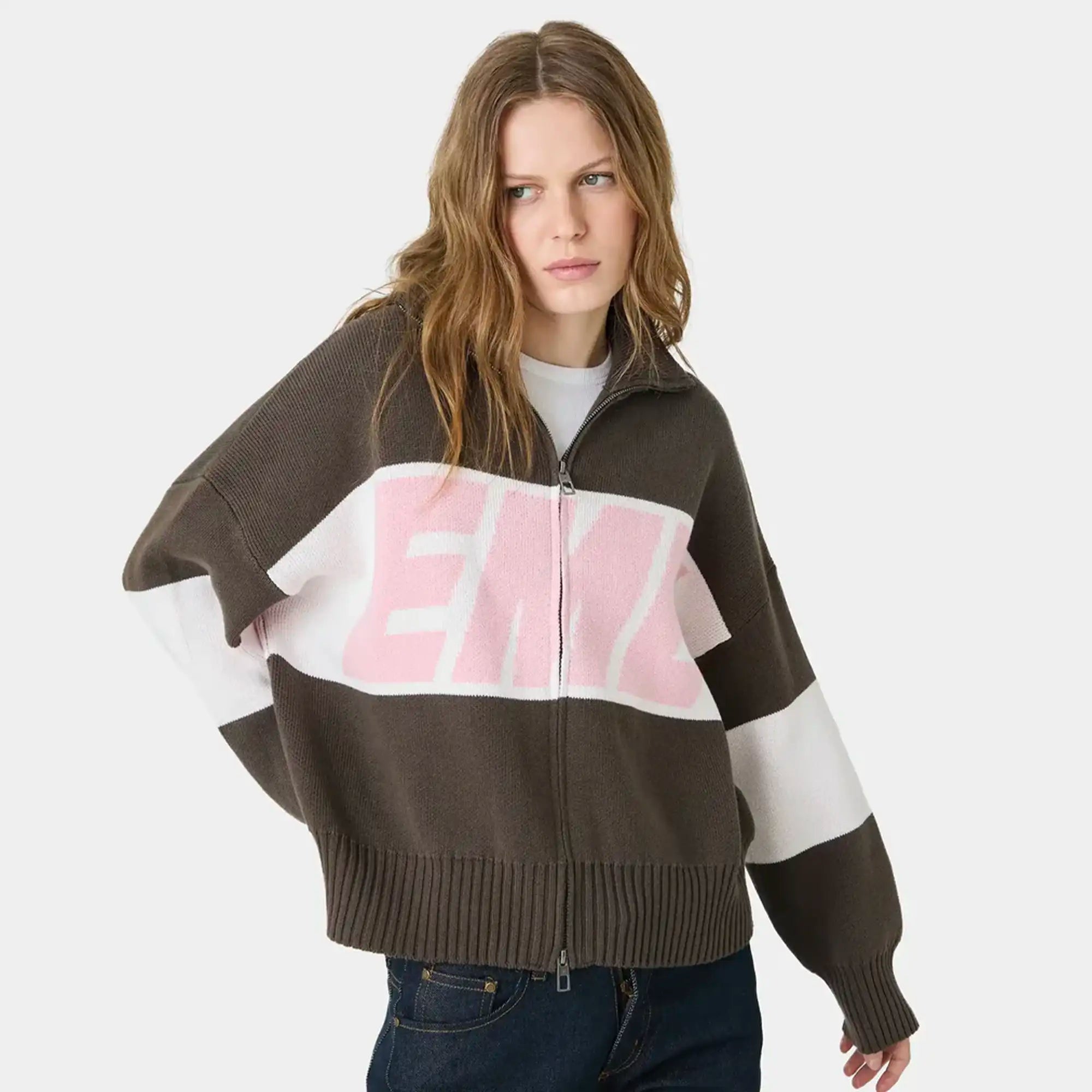 Thrill Lollipop Zipper Knit Knitwear eme