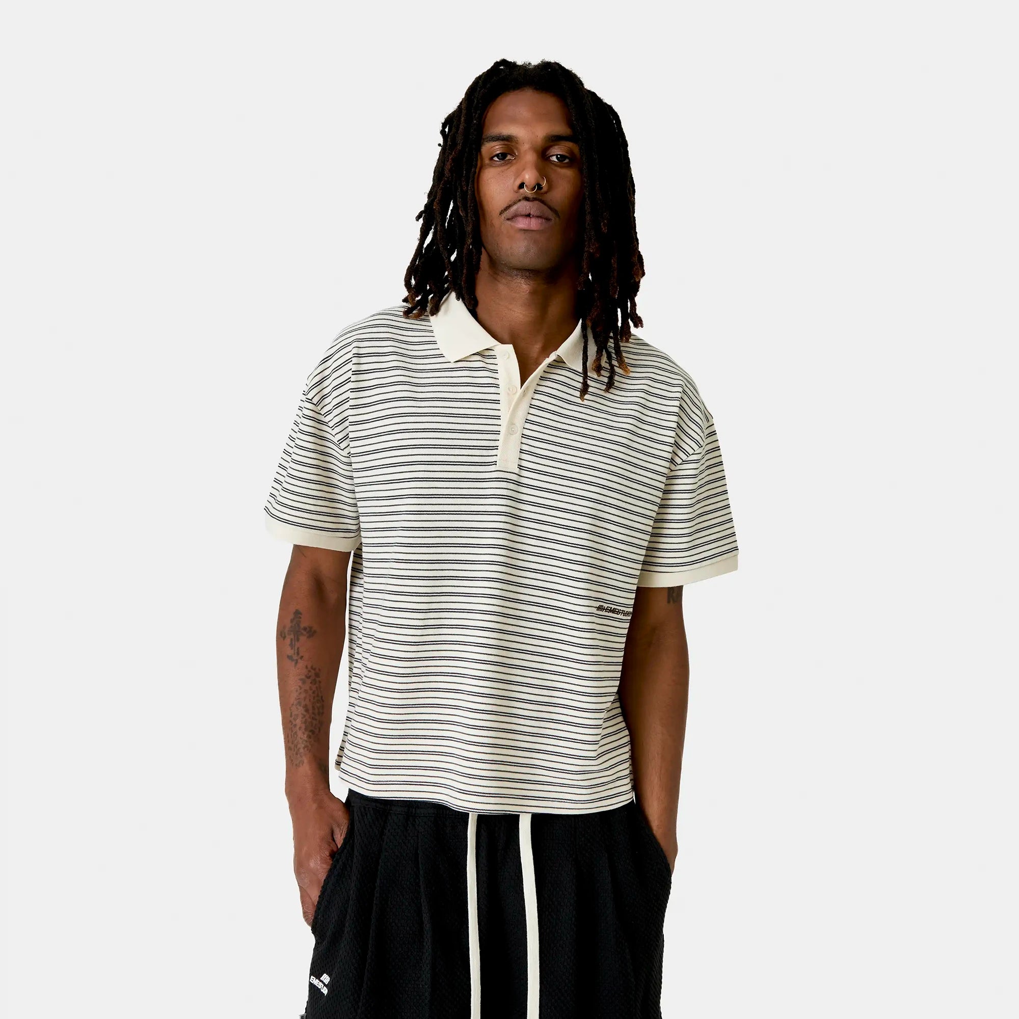 Giglio Off Sand Short Sleeve Polo T-shirts Eme Studios