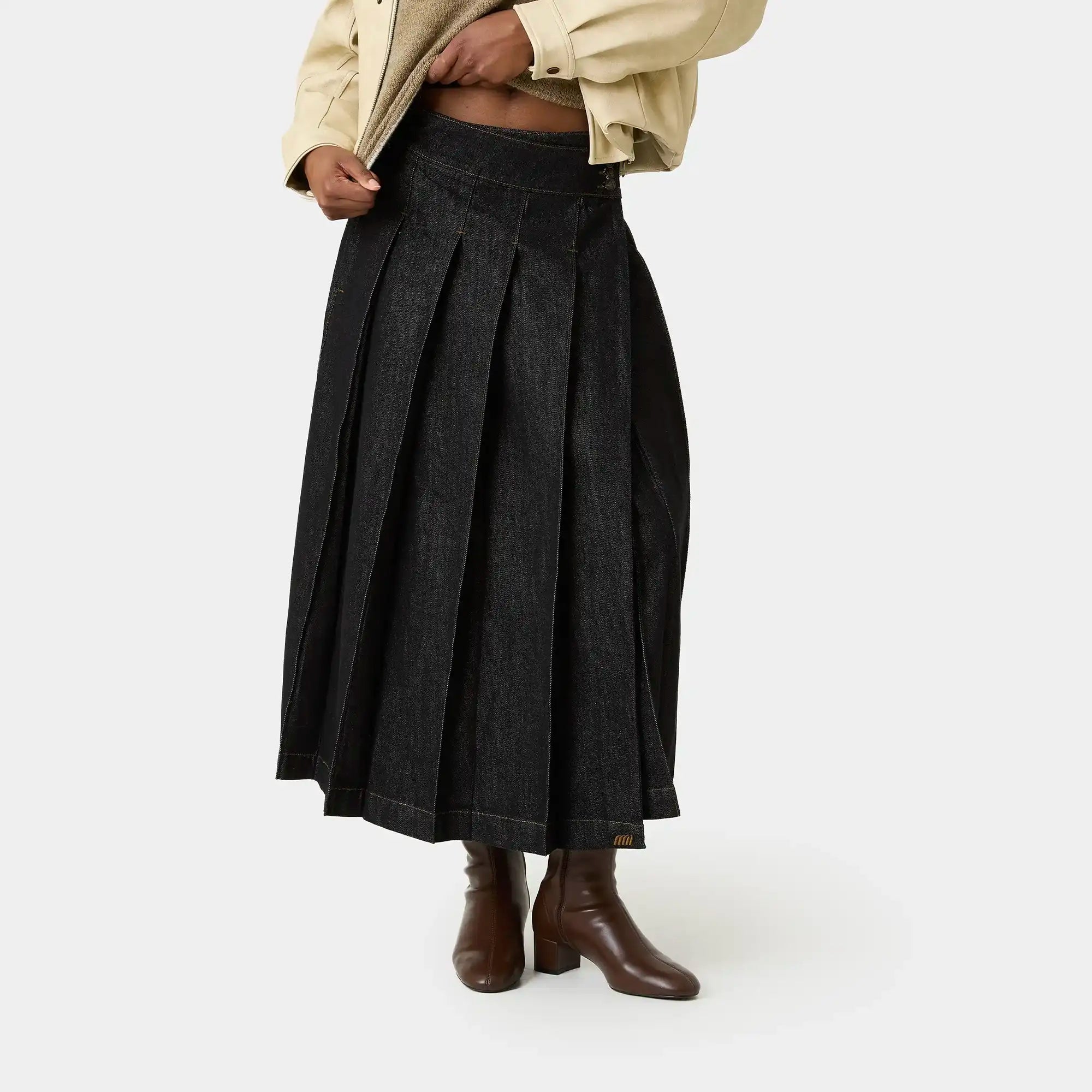 Kate Raw Denim Skirt Woman Pants Eme Studios