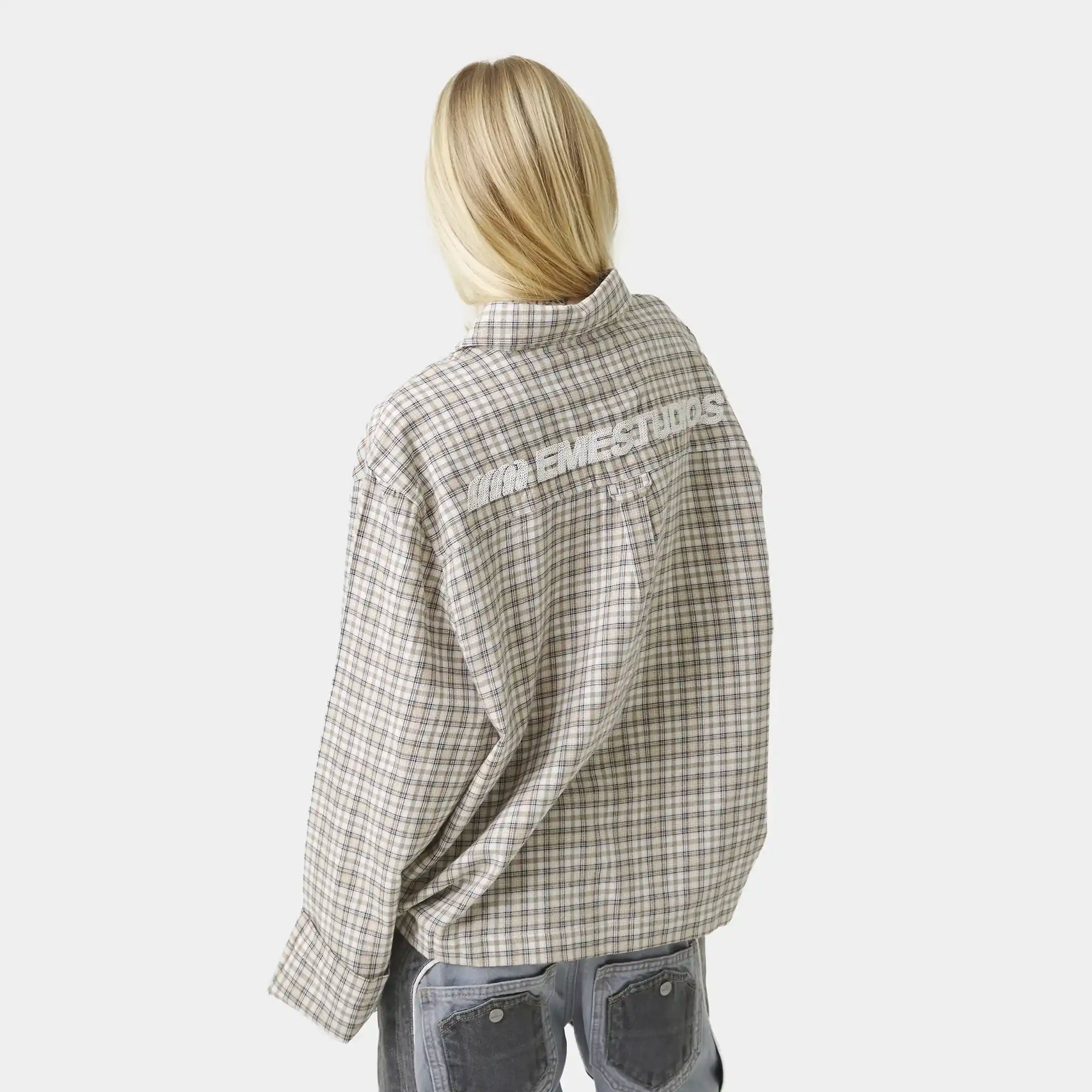 Ivy Off Sand Boxy Shirt Shirts Eme Studios