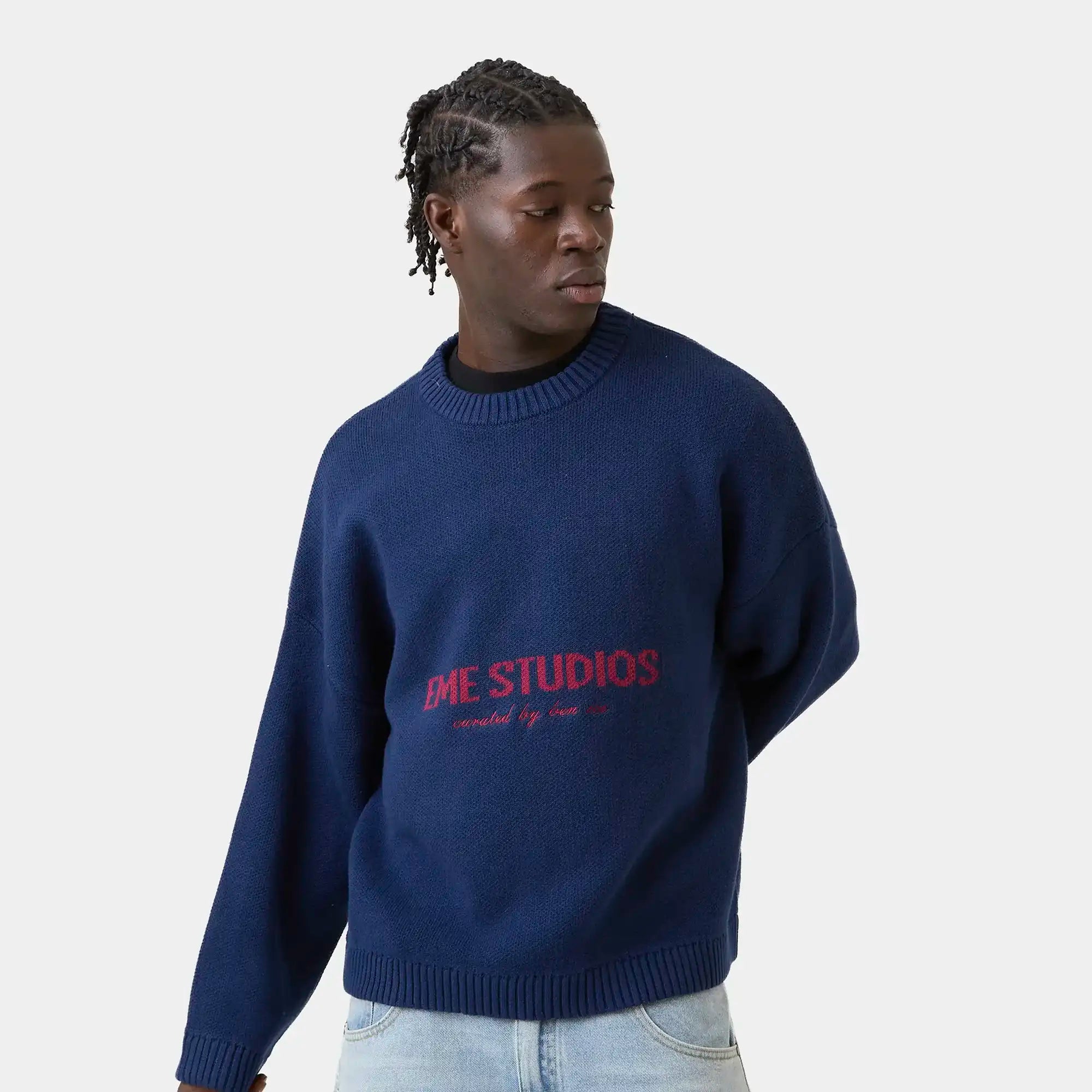 Master Indigo Knit Sweater Knitwear eme