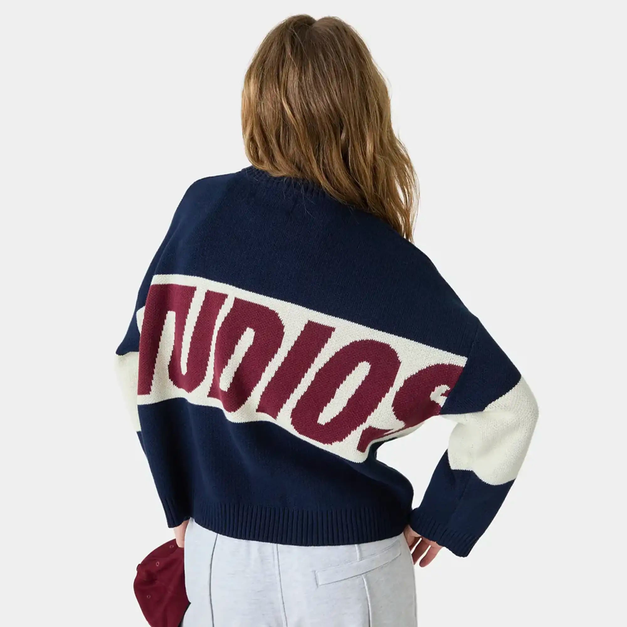 Thrill Navy Master Knit Sweater Knitwear Eme Studios