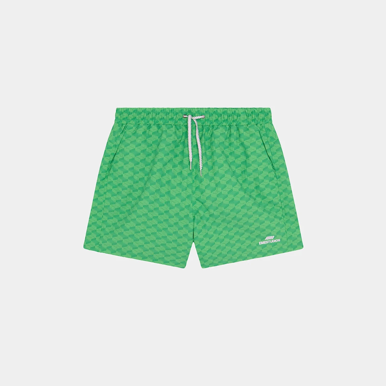 Linkr Green Swim Trunk Swimwear Eme Studios