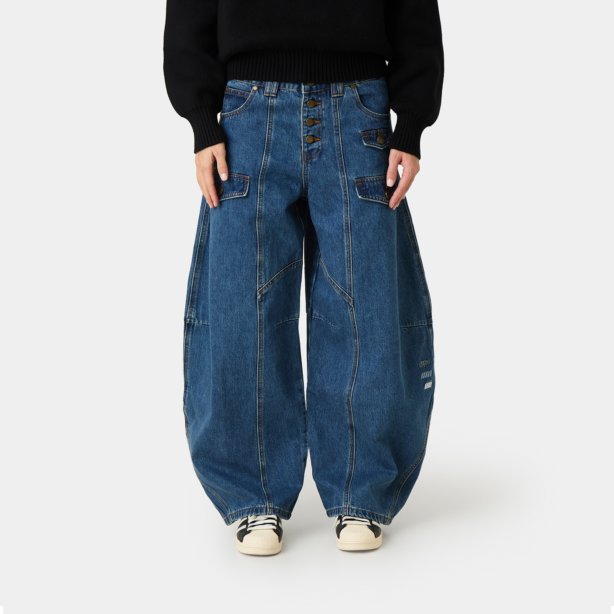 Palais Denim Pants Woman Pants Eme Studios