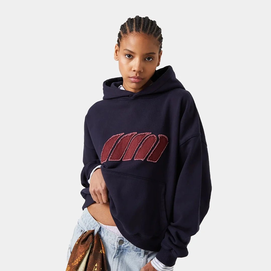 Plog Navy Oversized Oversized Hoodie Hoodies eme
