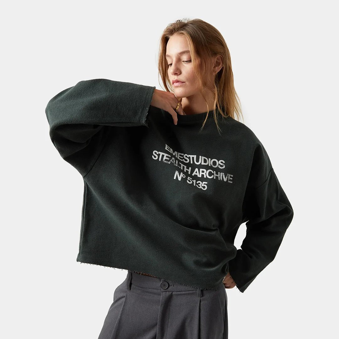 Stealth Hunt Reverse Crewneck Sweatshirts Eme Studios