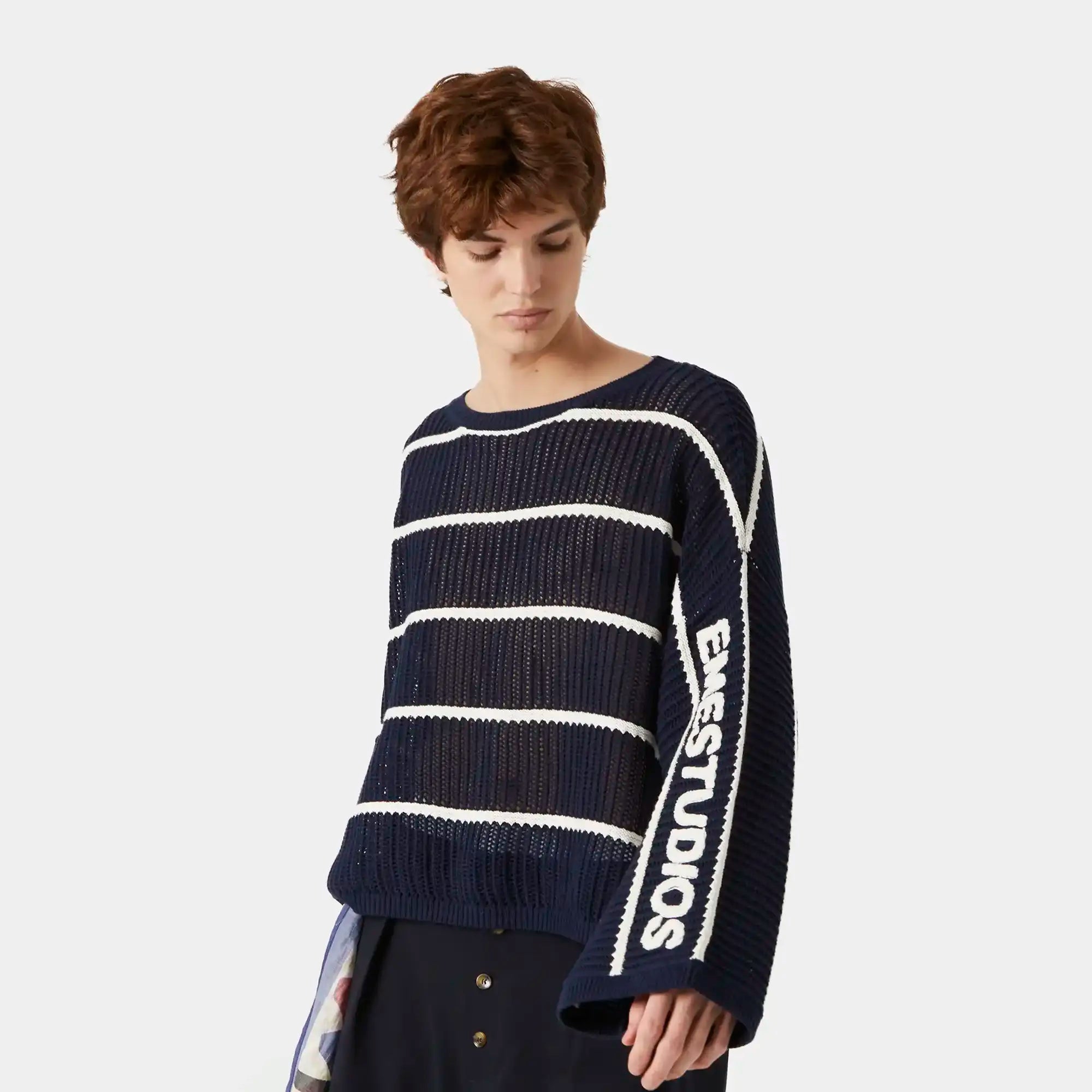 Alic Navy Knit Sweater Knitwear eme