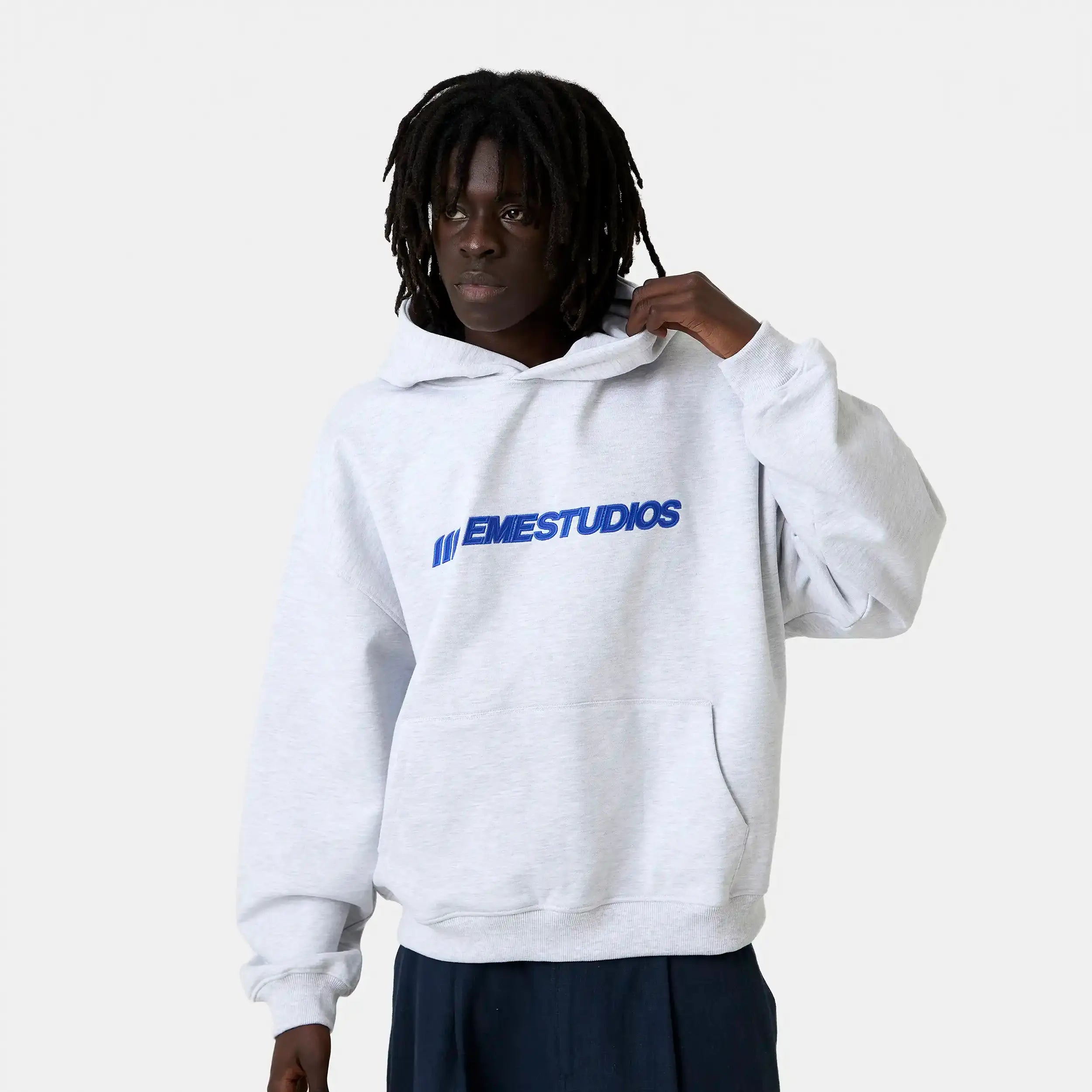 Metro Heather Grey Oversized Hoodie Hoodies Eme Studios