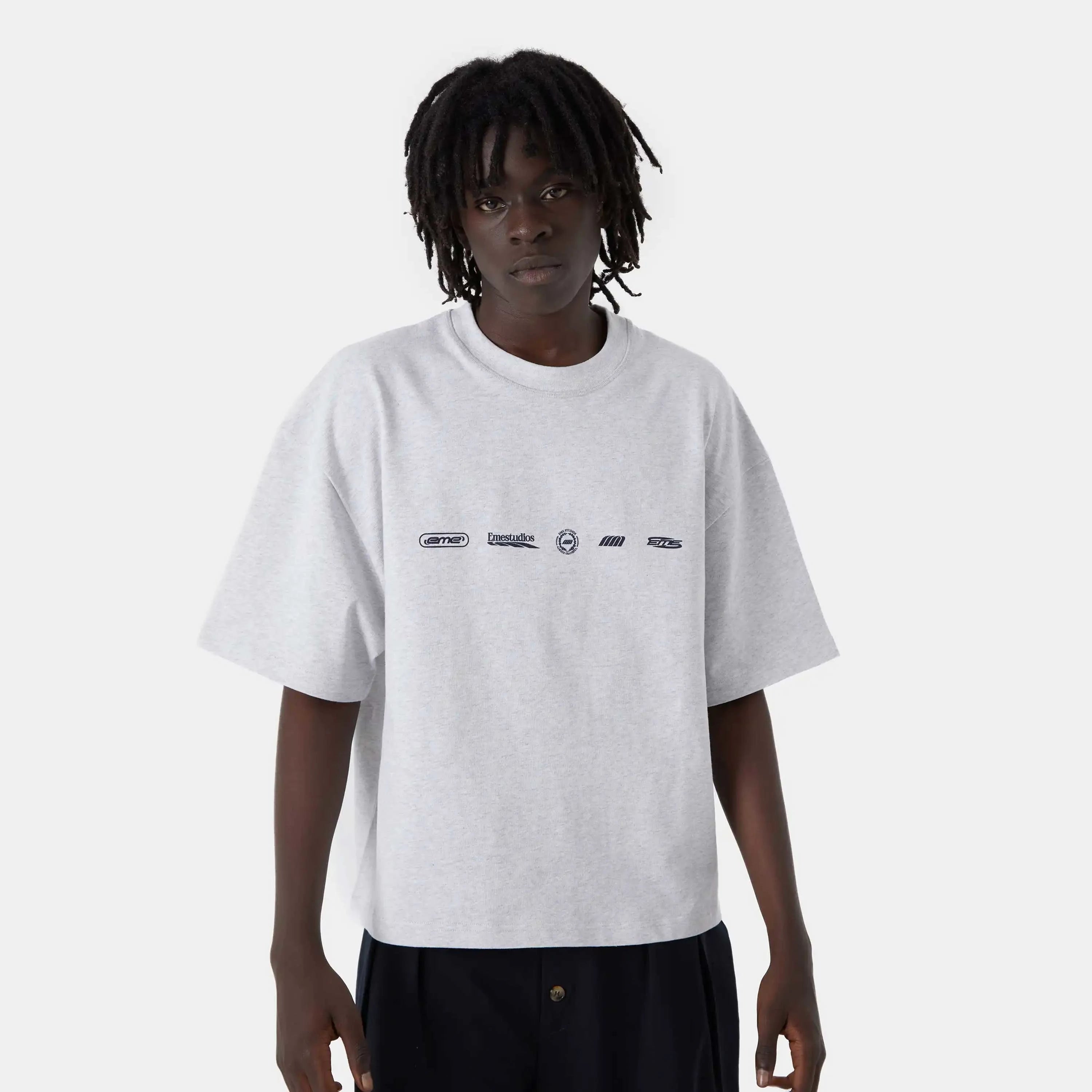 Statement Heather Grey Oversized Tee T-shirts eme