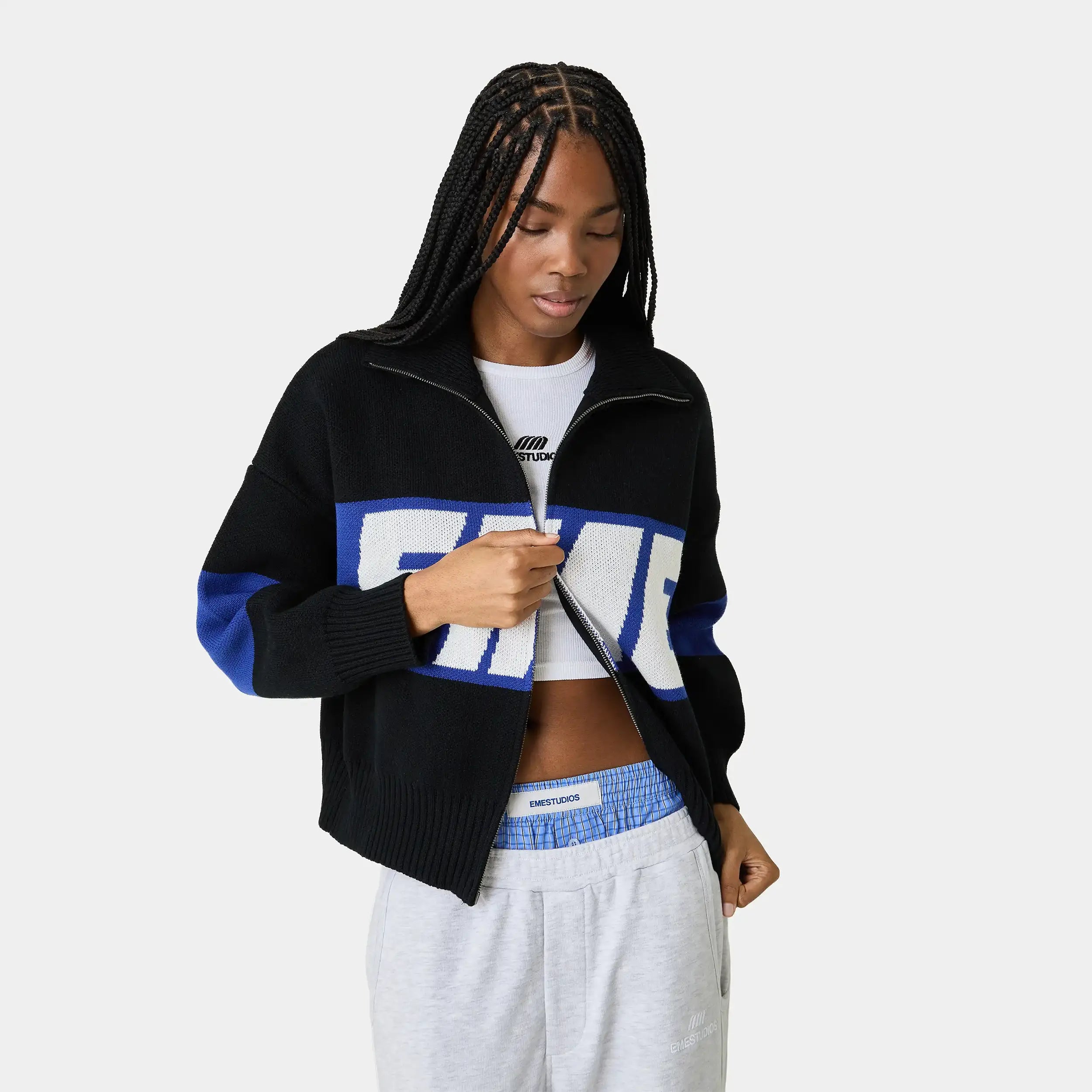 Thrill Sodalite R9 Zipper Knit Knitwear eme