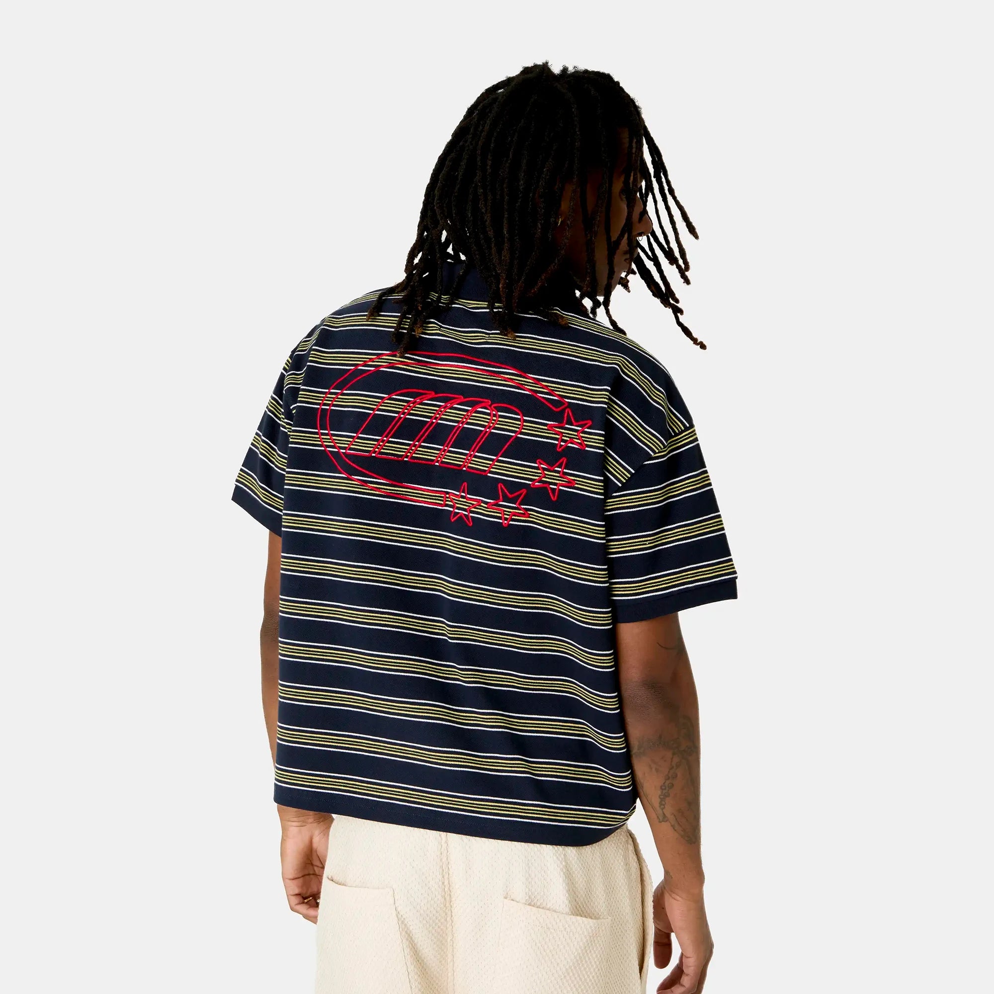 Giglio Navy Short Sleeve Polo T-shirts Eme Studios