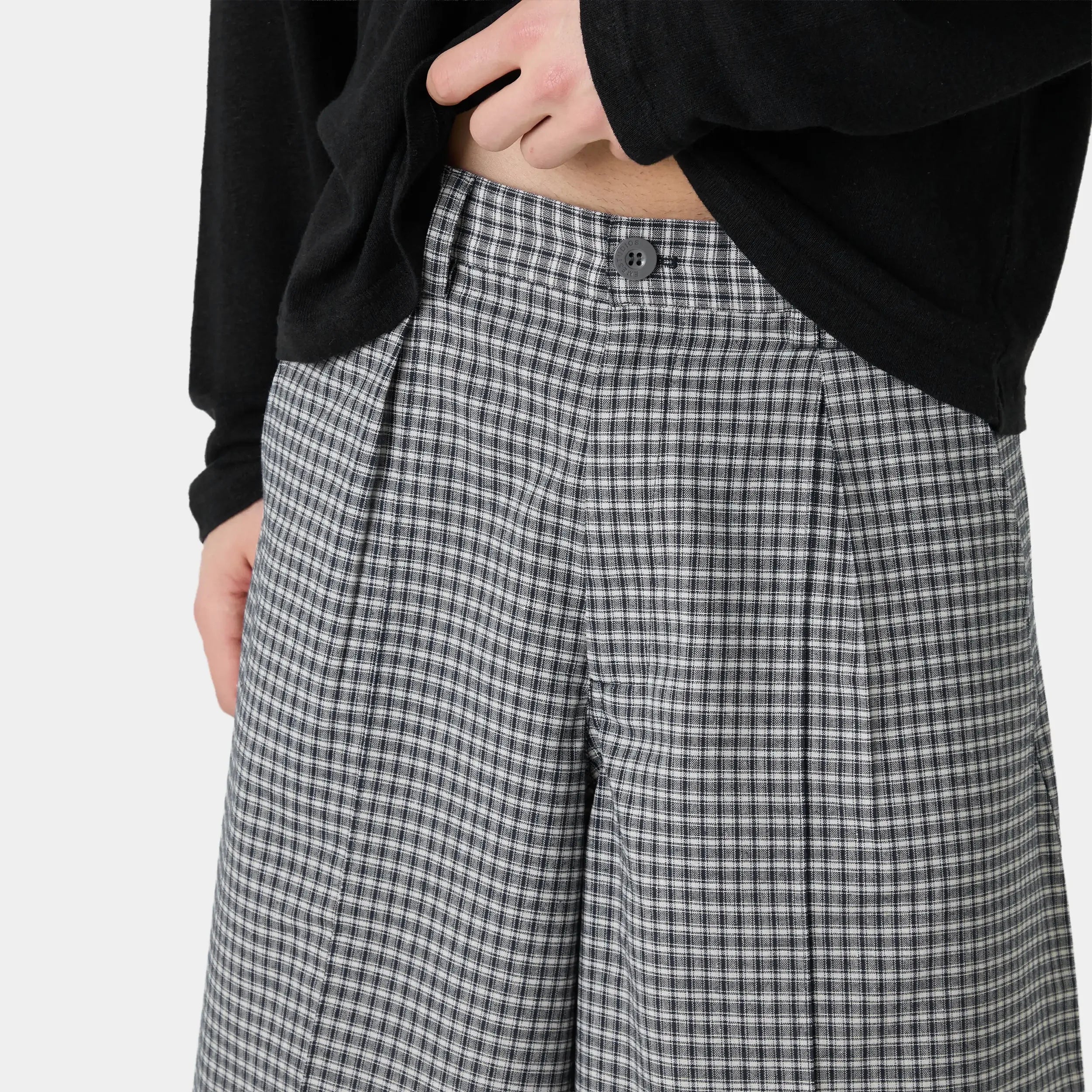 Russel Navy Squared Formal Shorts Shorts Eme Studios
