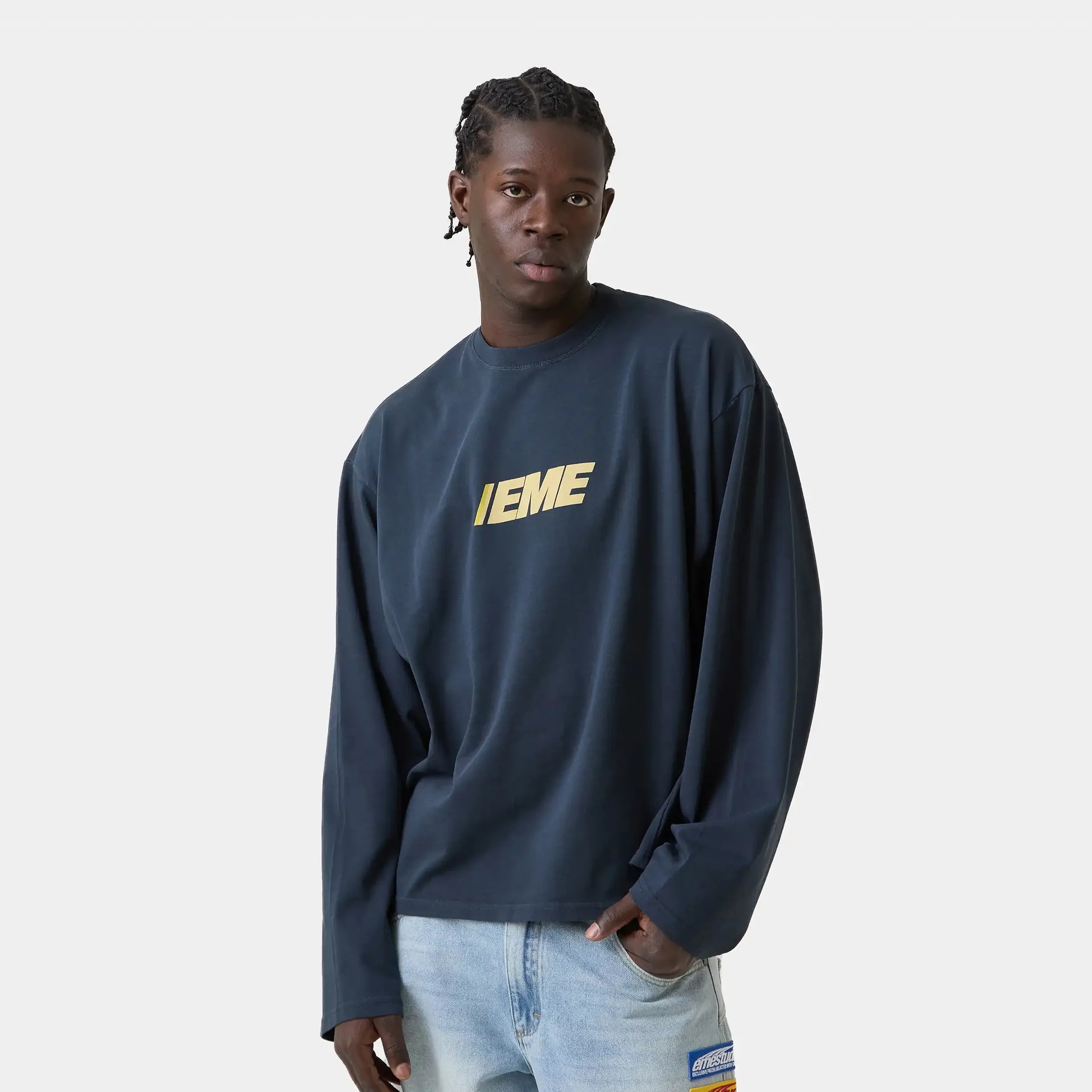 Thrill Navy Long Sleeve T-shirts eme