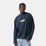 Thrill Navy Long Sleeve T-shirts eme