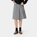 Russel Navy Squared Formal Shorts Shorts Eme Studios