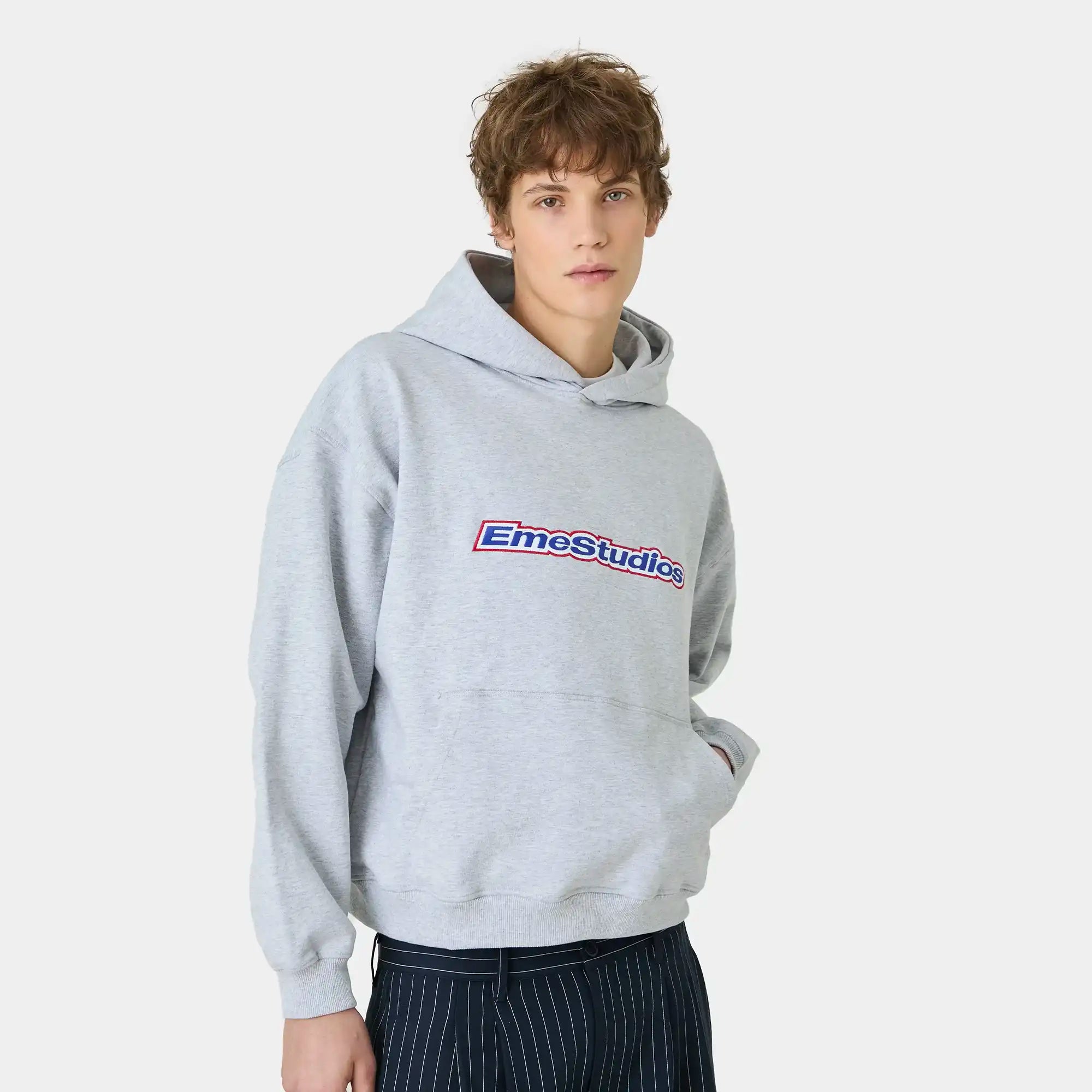 Box Heather Grey Oversized Hoodie Hoodies eme
