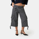 Bitter Grey Capri Pants Woman Pants Eme Studios
