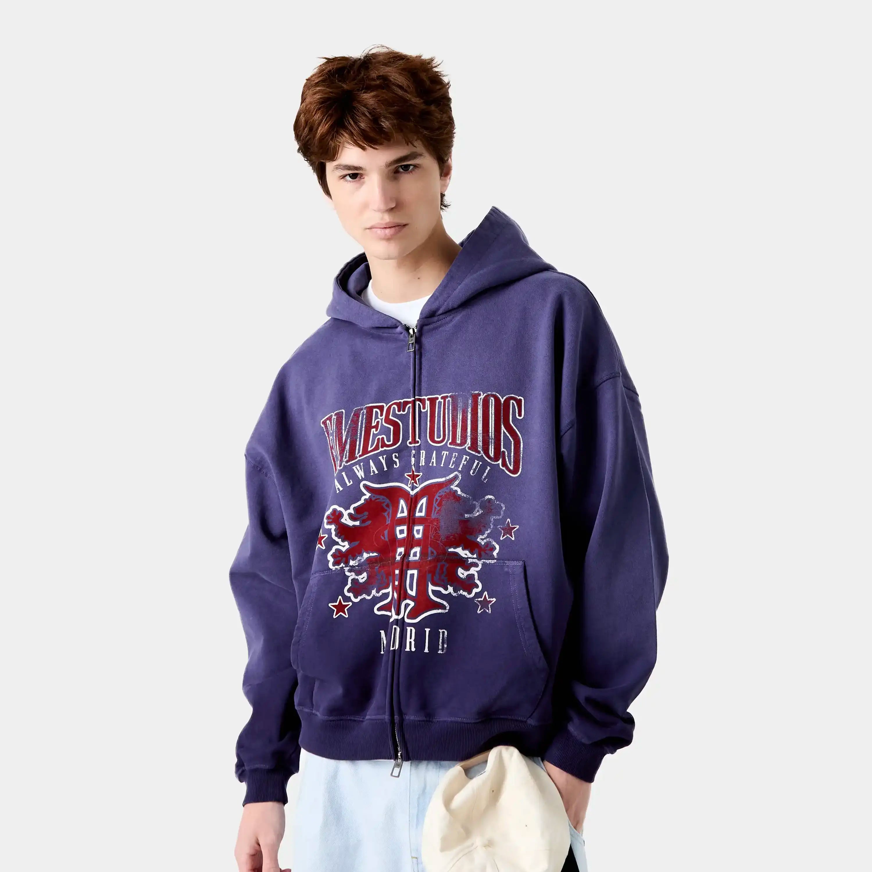 Dusk Blue Ribbon Full Zip Hoodies eme