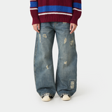 Morgan Blue Balloon Denim Pants Pants Eme Studios