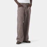 Frayed Brown Baggy Pants Pants eme