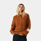 Blush Terracotta Zipper Knit Knitwear Eme Studios