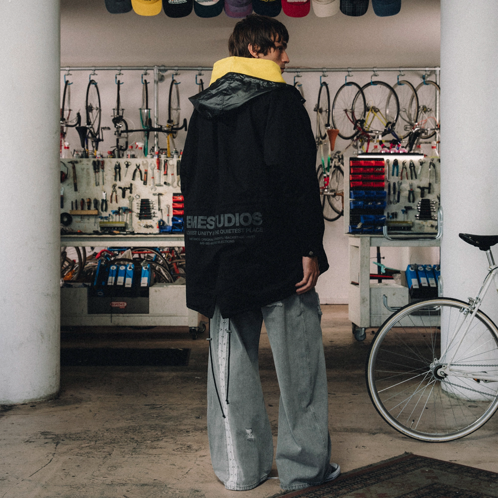 Bond Black Parka Outerwear Eme Studios