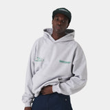 Claurev Grey Oversized Hoodie Hoodies Eme Studios