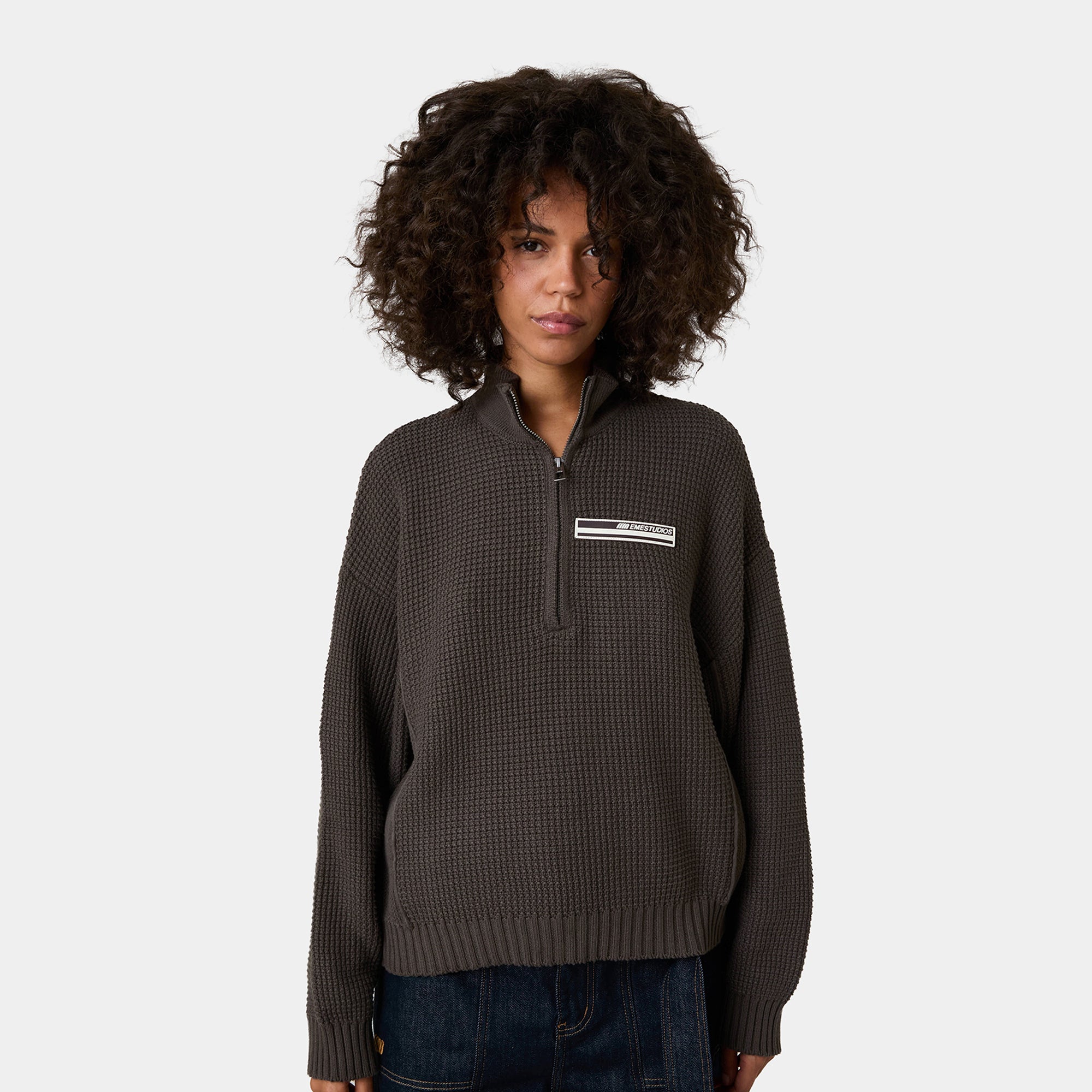 Foundry Fawn Chully Knit Polo Knitwear Eme Studios