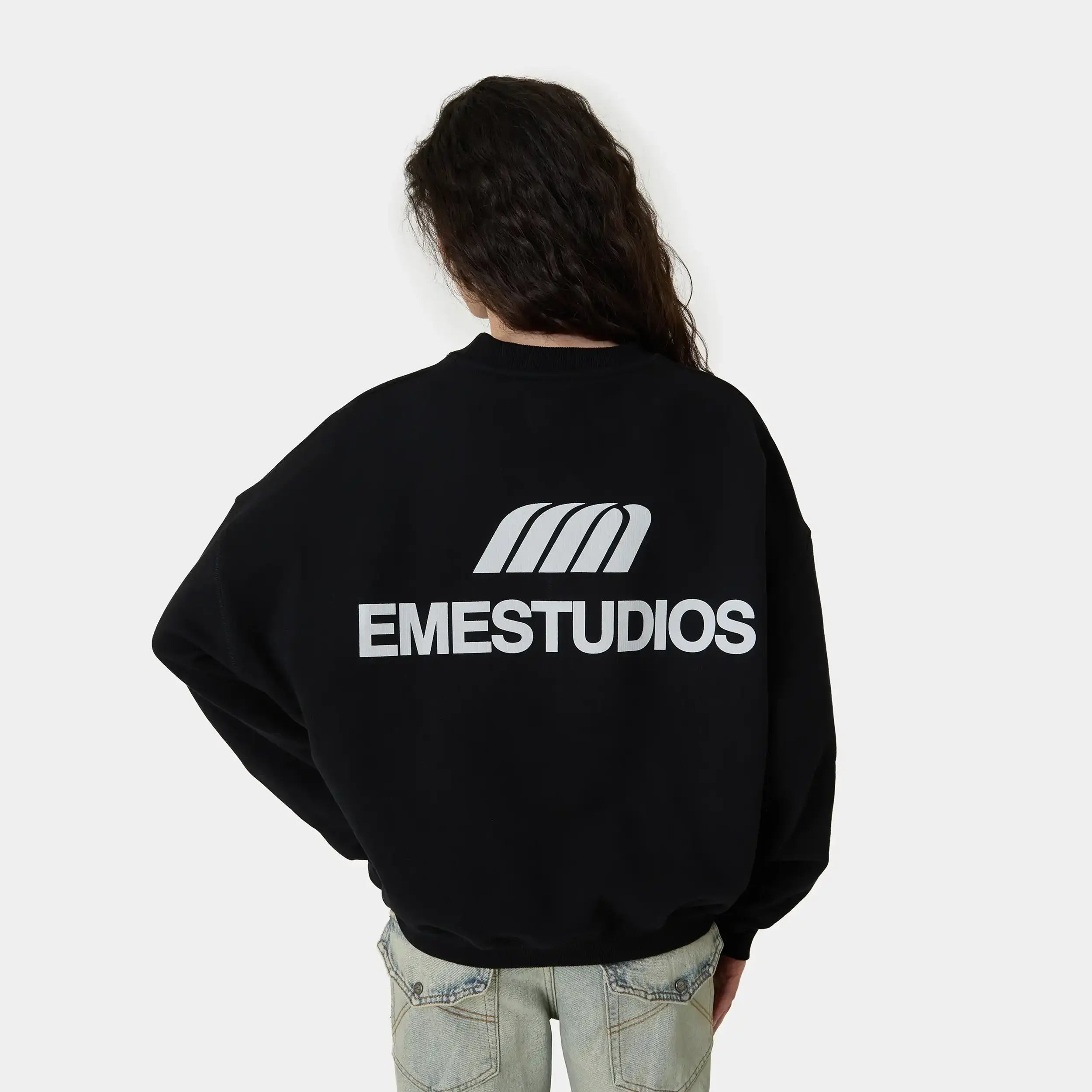 Uniform Shadow Oversized Crewneck Sweatshirts Eme Studios