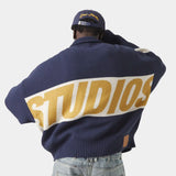 Thrill Mustard Zipper Knit Knitwear eme