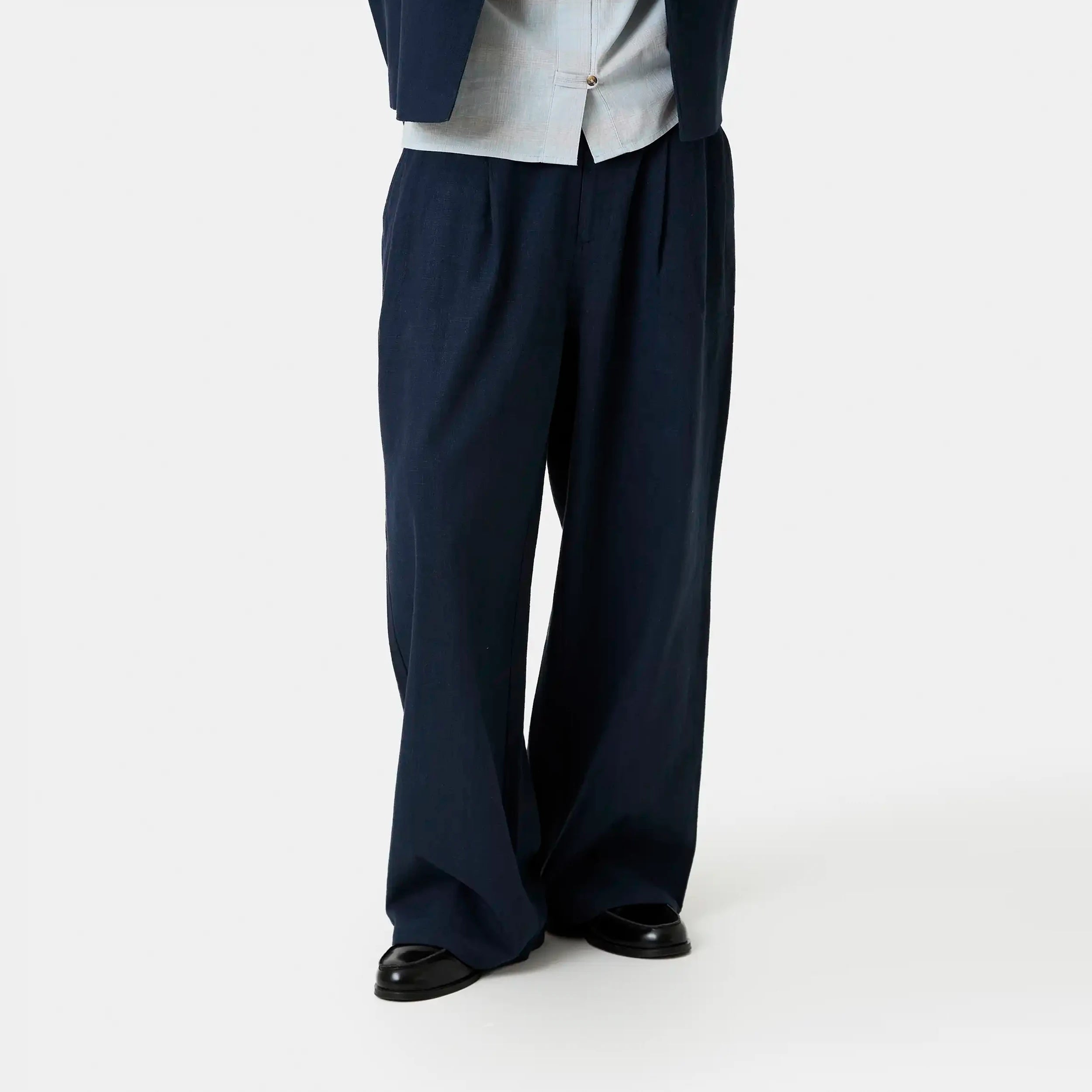 Tide Navy Tailored Pants Pants Eme Studios