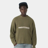 Yoss Olive Knit Sweater Knitwear Eme Studios