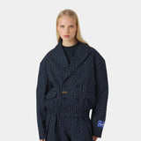 Shift Navy Bomber Blazer Outerwear Eme Studios