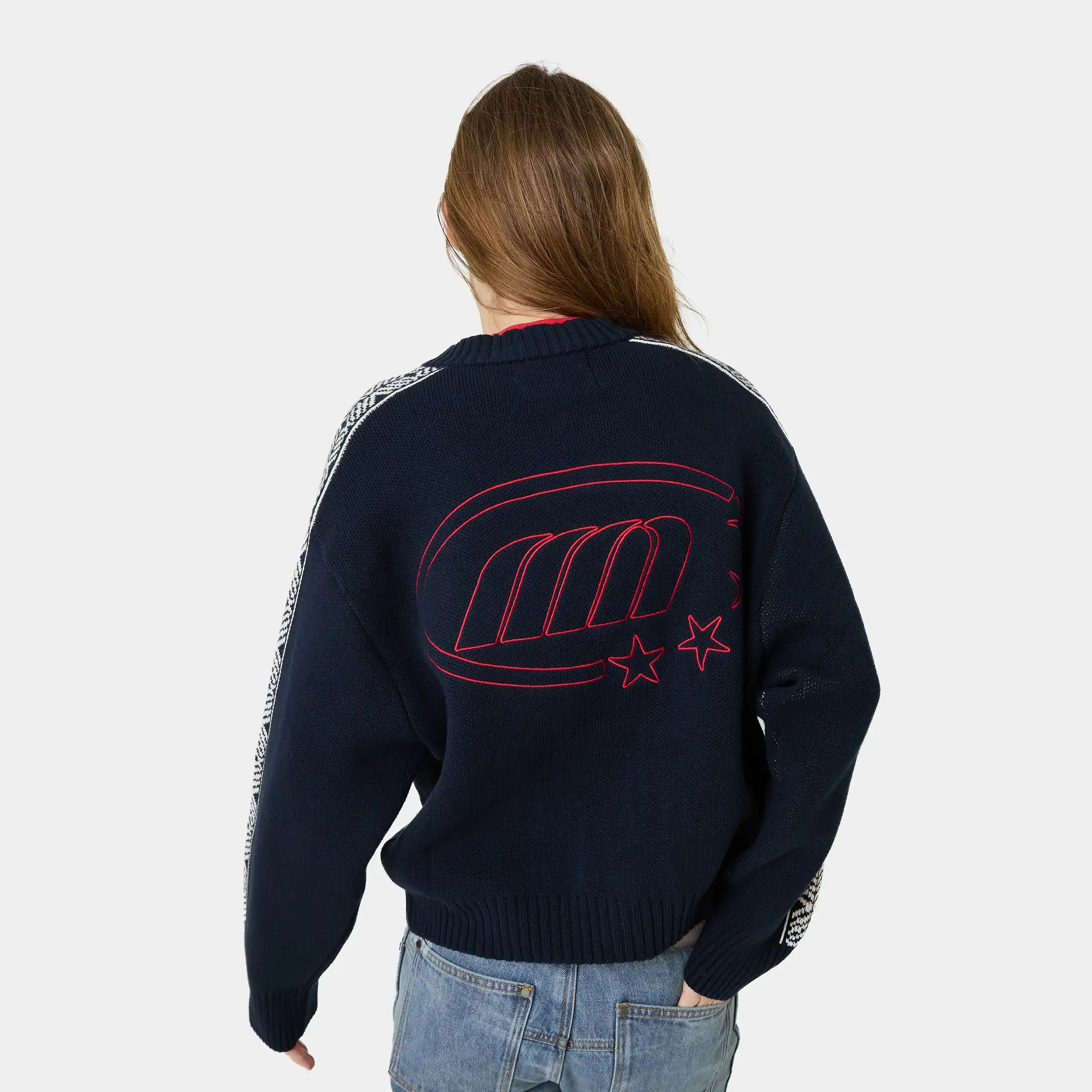 Clifton Navy Cardigan Knitwear Eme Studios