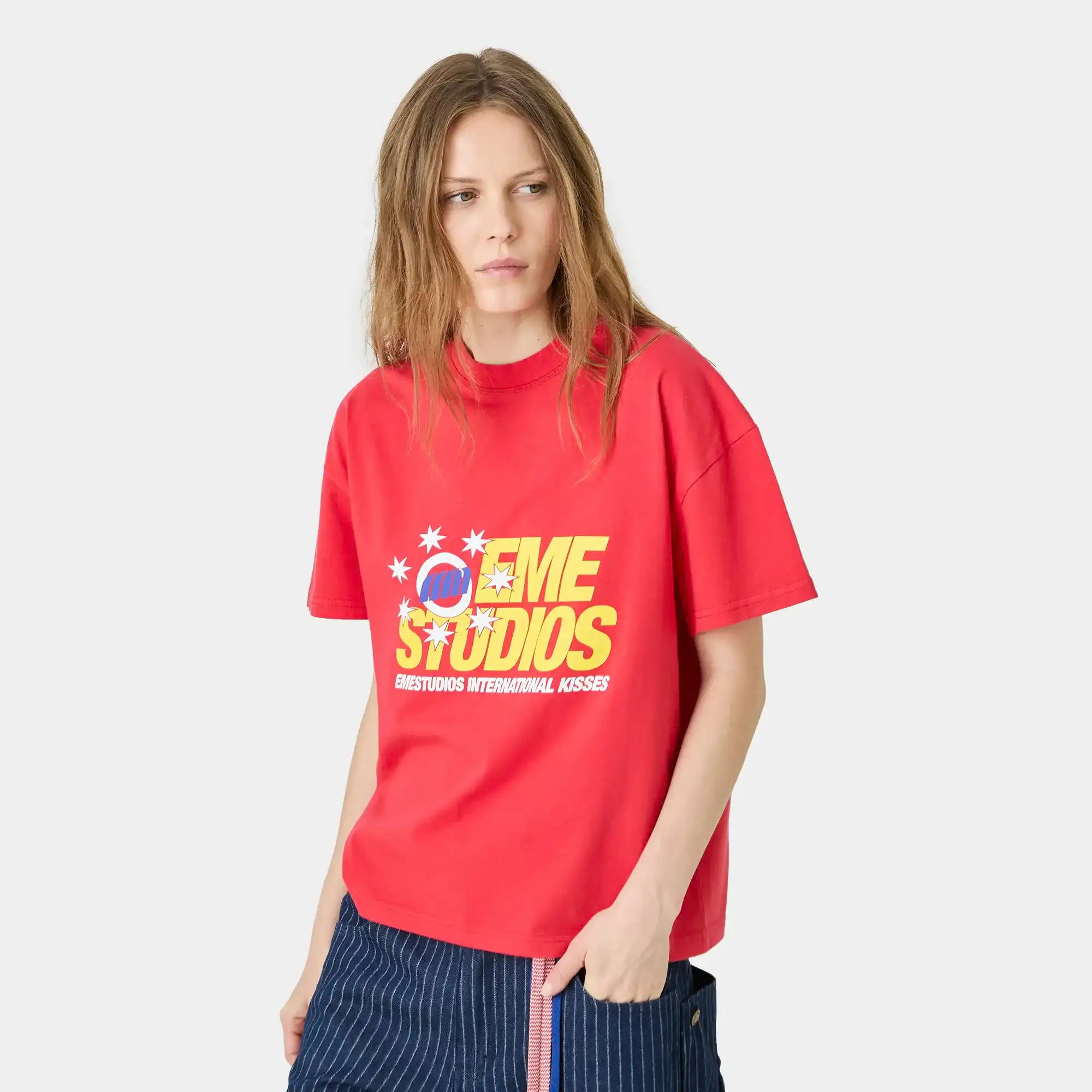 Euro Star Cherry Oversized Tee T-shirts Eme Studios