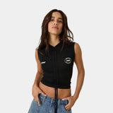 Dune Black Hooded Top Woman T-Shirts Eme Studios