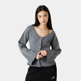 Onyx Grey Cardigan Woman Knitwear Eme Studios