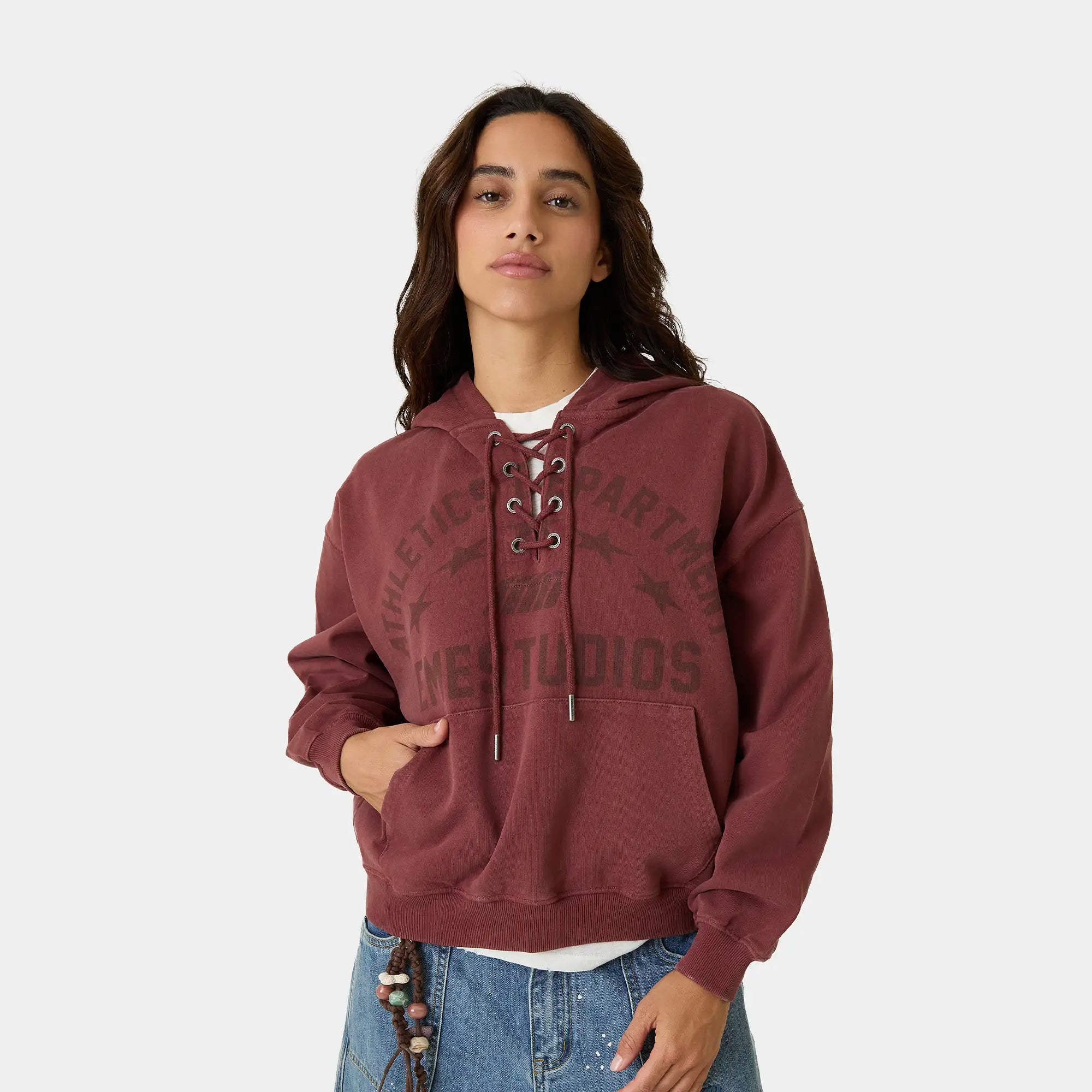 Cord Cabernet Oversized Hoodie Hoodies Eme Studios