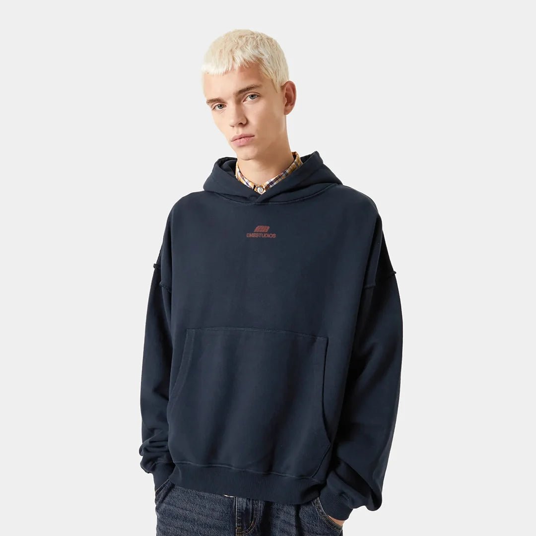 Whiz Navy Oversized Hoodie Hoodies eme