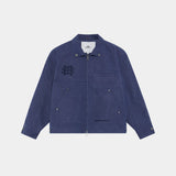 Wake Straight Navy Coat Outerwear eme