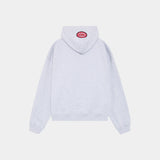 Patches Heather Grey Full Zip Hoodies eme
