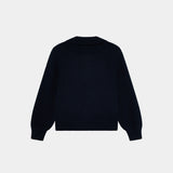Nobly Knit Navy Half Zip Knitwear eme