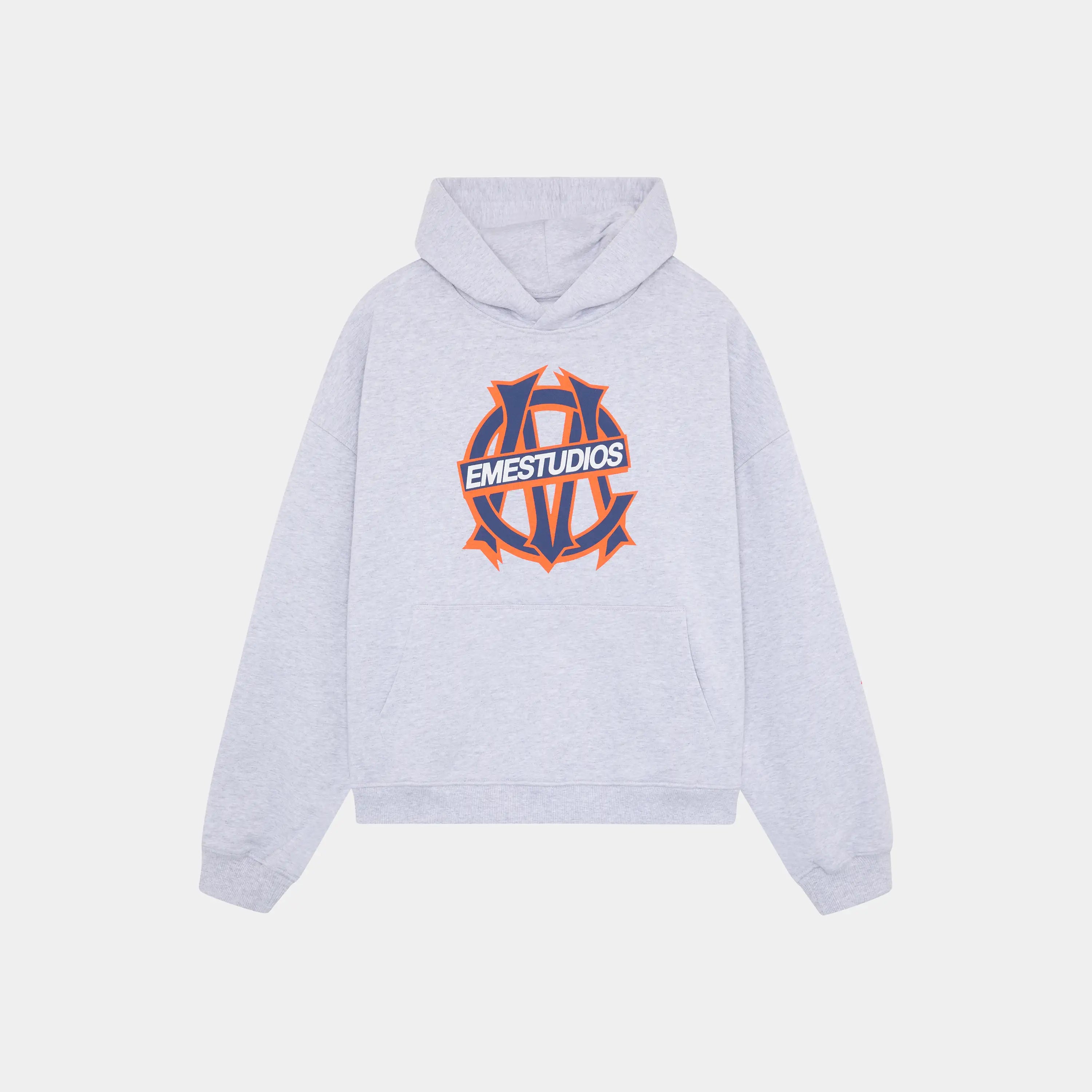 Le Panier Heather Grey Oversized Hoodie Hoodies eme