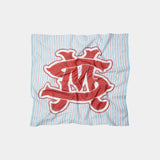 Eme Blue Striped Bandana Accesories eme
