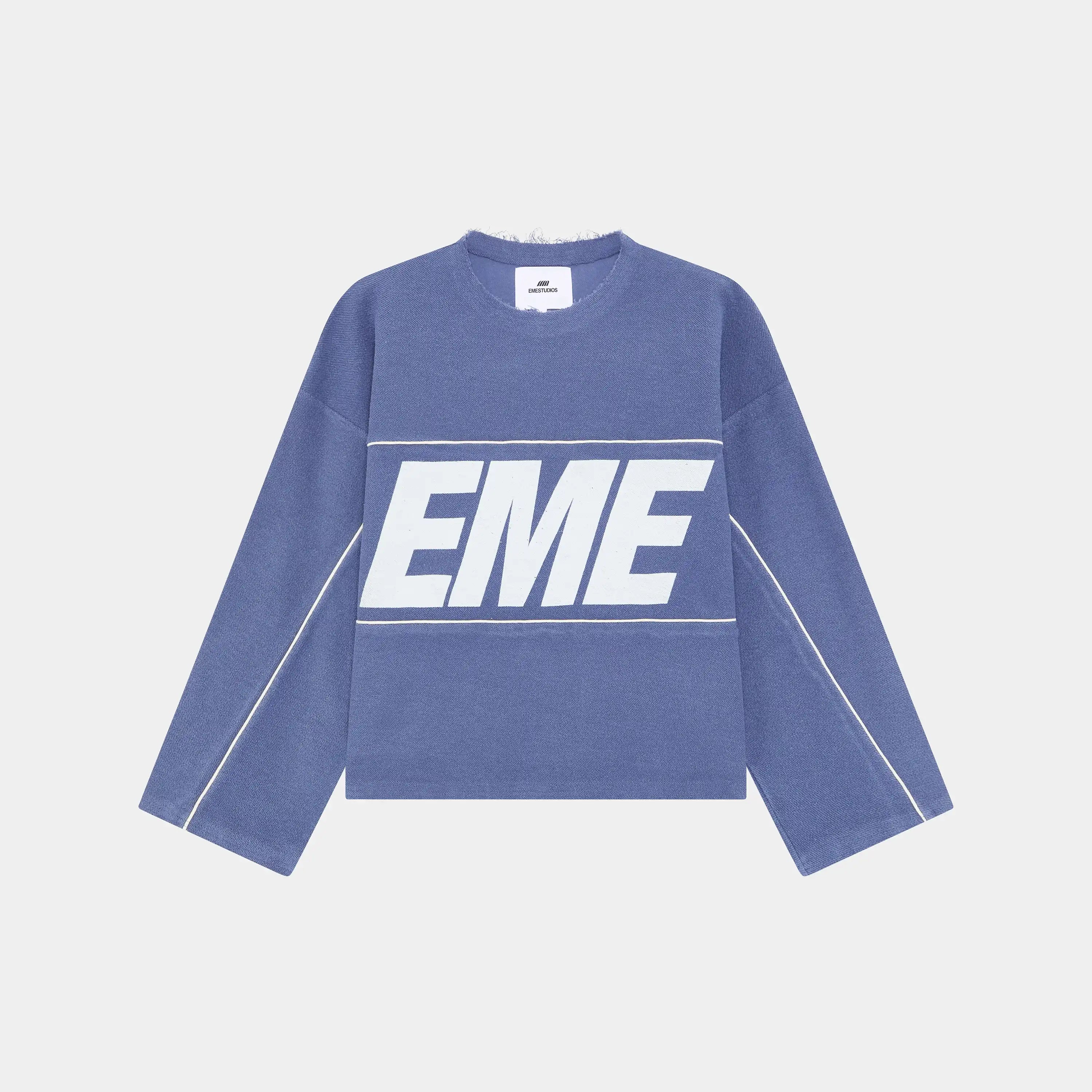 Thrill Crown Blue Reverse Crewneck Sweatshirts Eme Studios