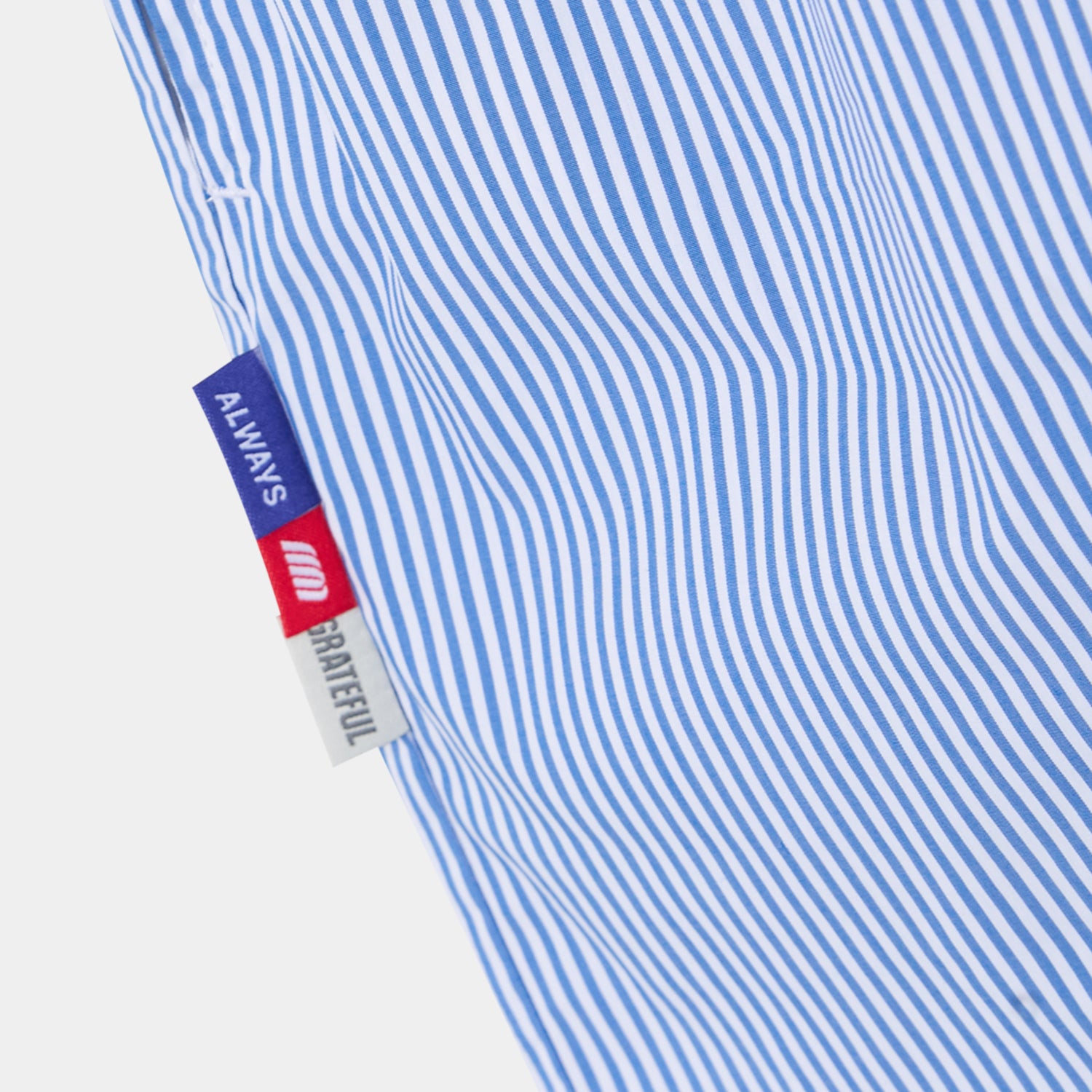 Jammies LS Blue Striped Shorts eme