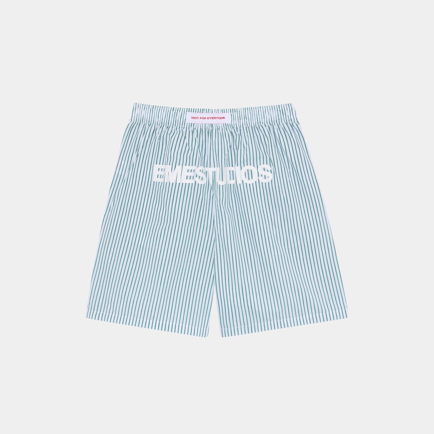 Jammies LS Green Striped Shorts eme
