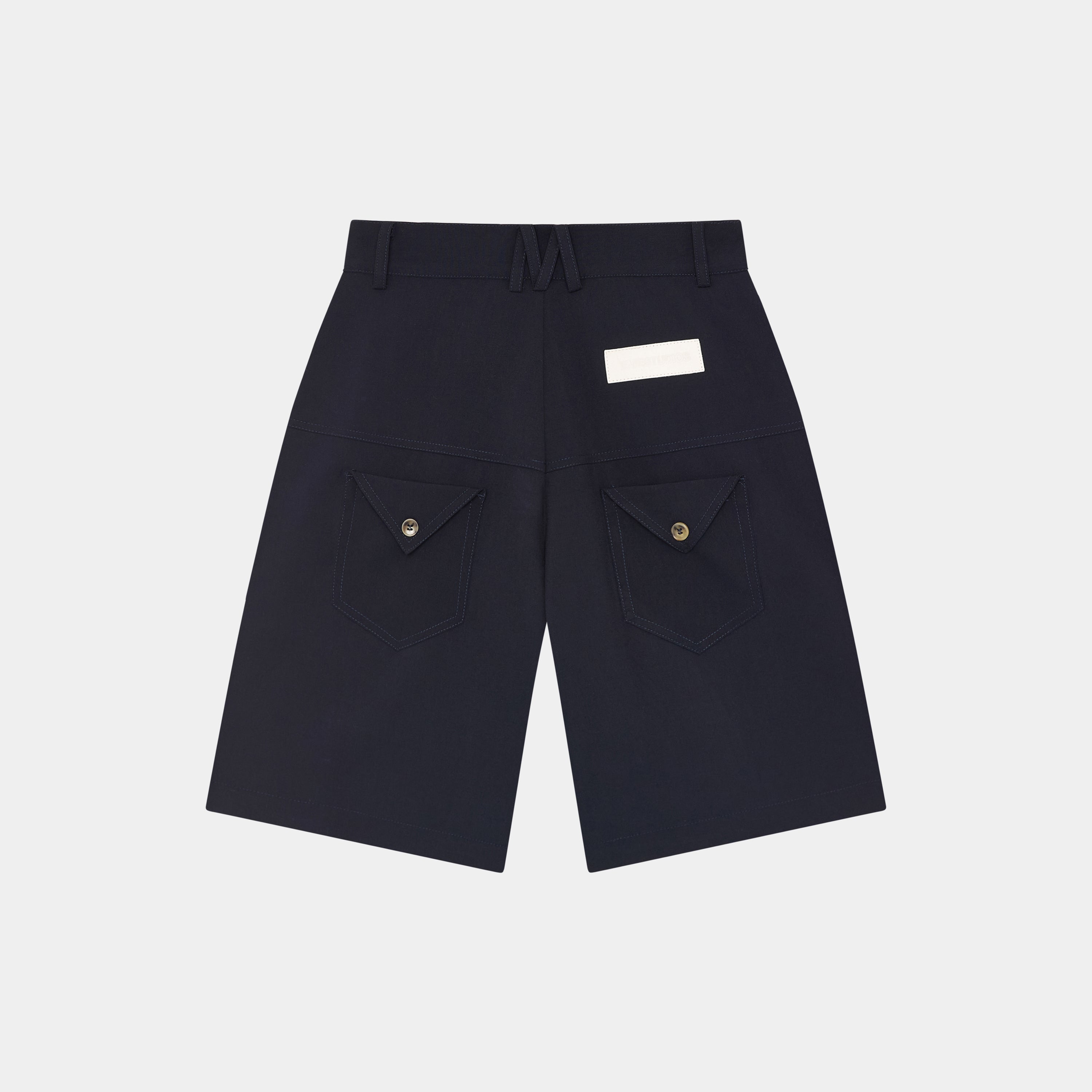 Refined Dark Navy Jorts Shorts eme