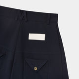 Refined Dark Navy Jorts Shorts eme